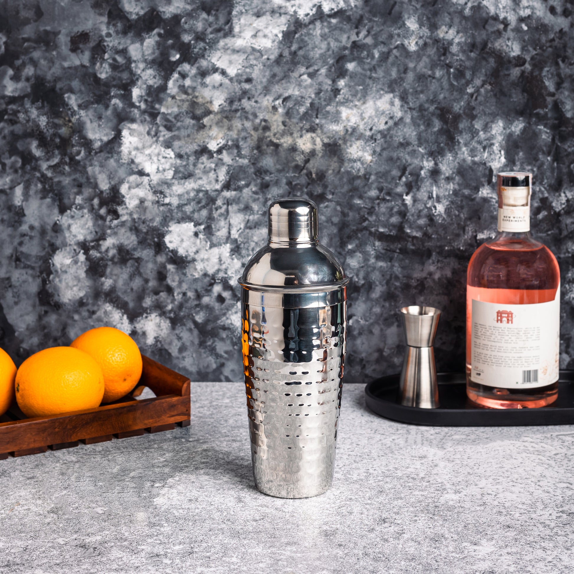 Silver-v | Stainless Steel Cocktail Shaker 750ml