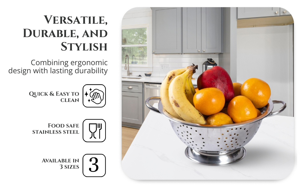 Large-v | Stainless Steel Colander