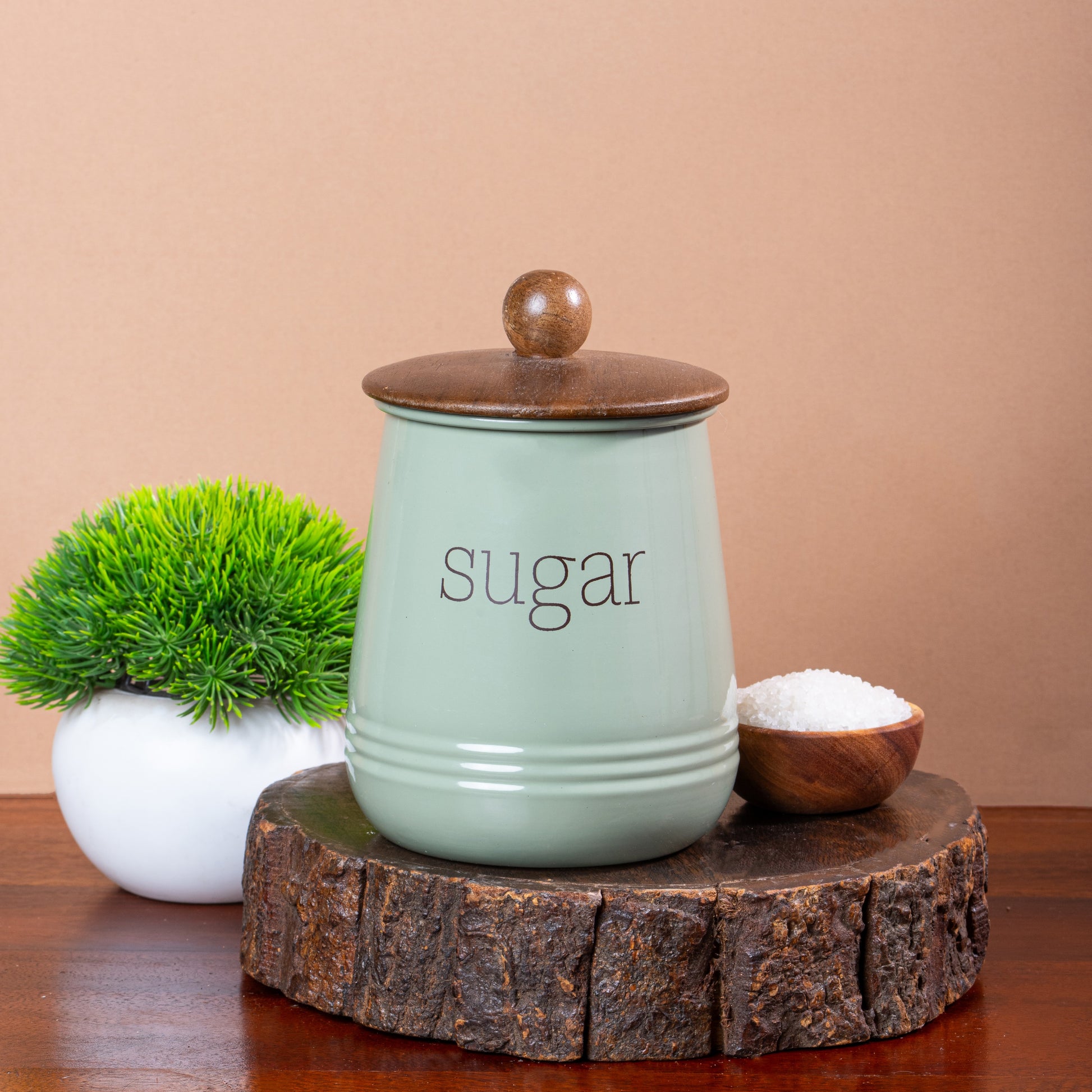 Green-v | Stylish Airtight Container Set | Sugar Tea Coffee Container Set of 3