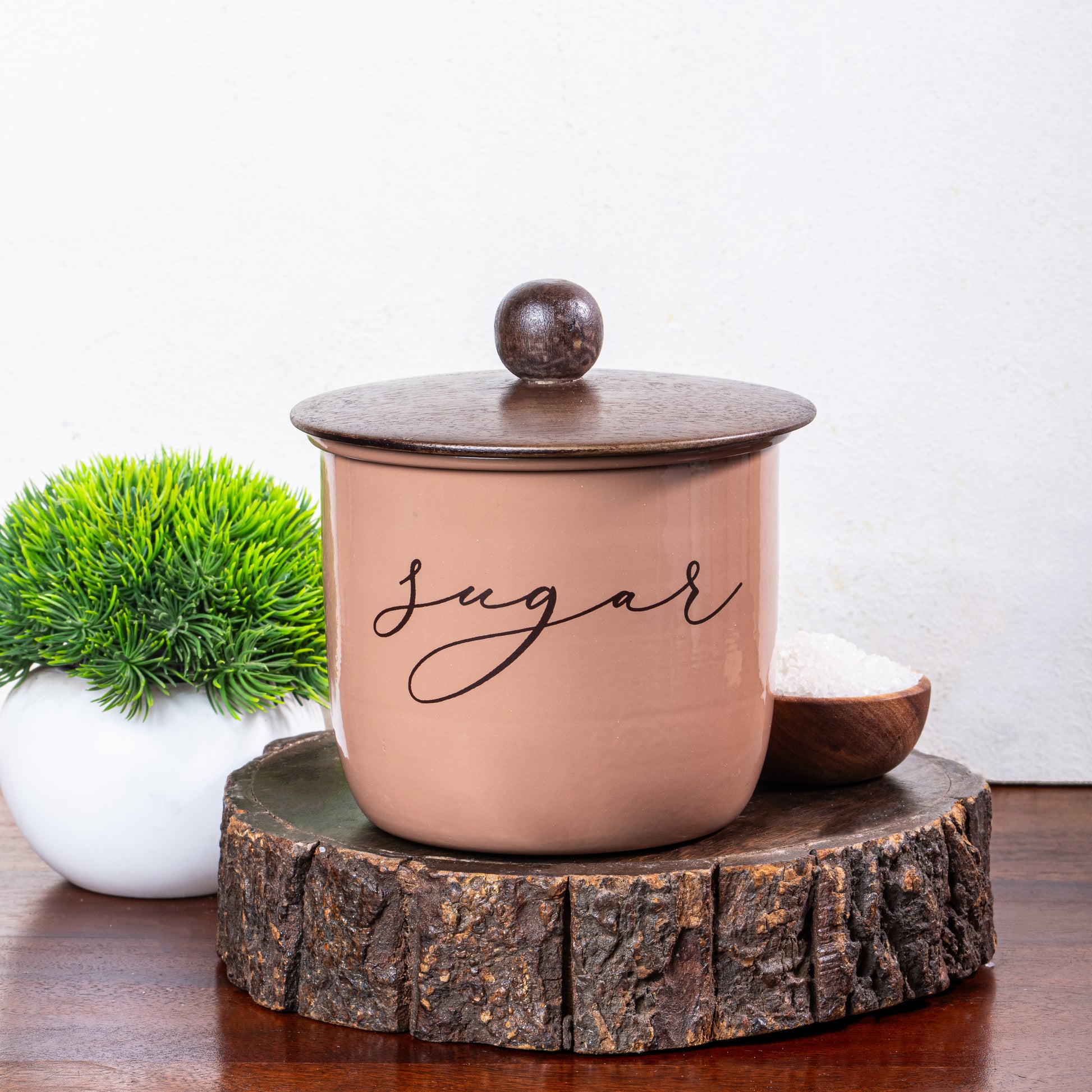 MOCHA MOUSSE-v | Elegant Airtight Container Set | tea and sugar container set of 2