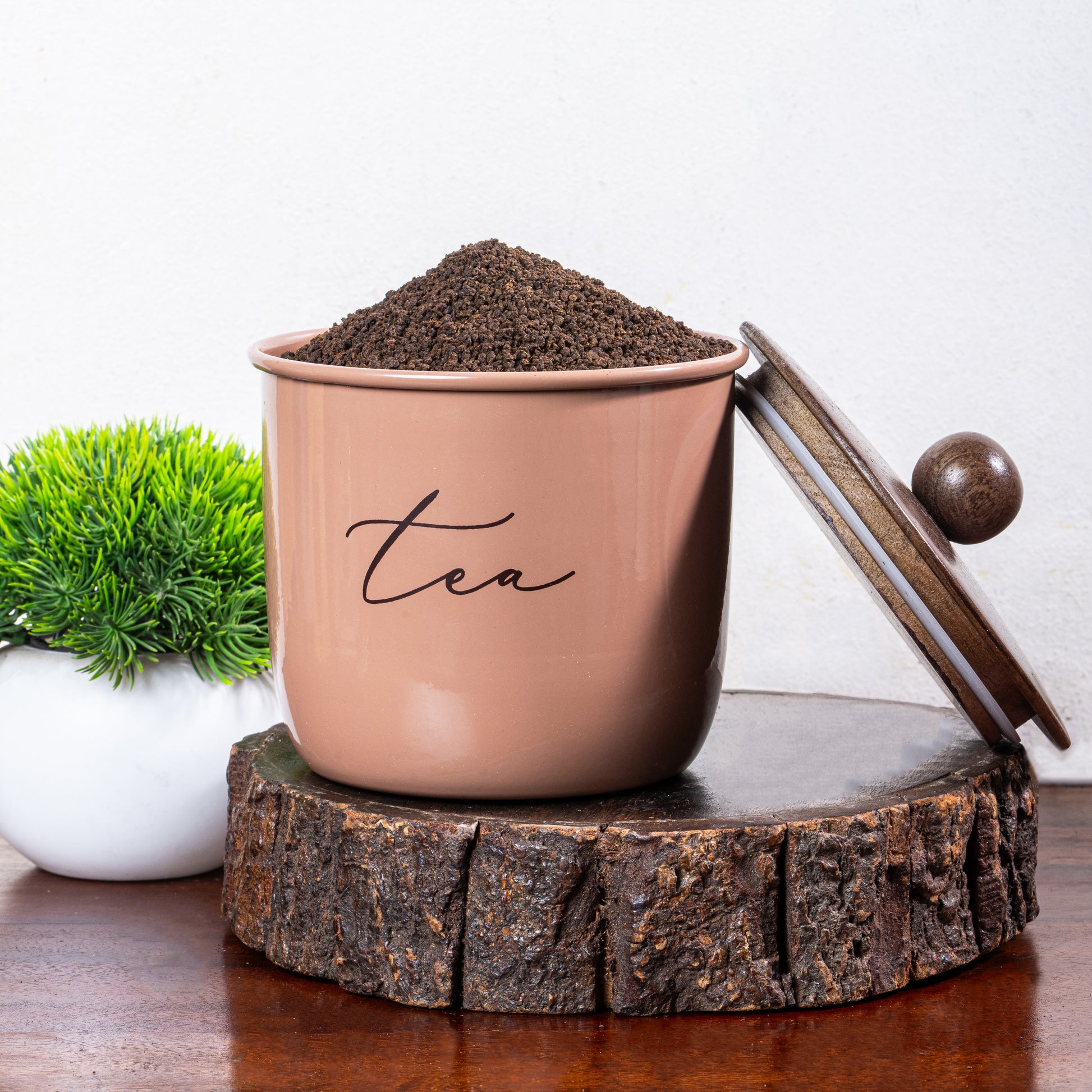 MOCHA MOUSSE-v | Elegant Airtight Container Set | Sugar Tea Coffee Container Set of 3